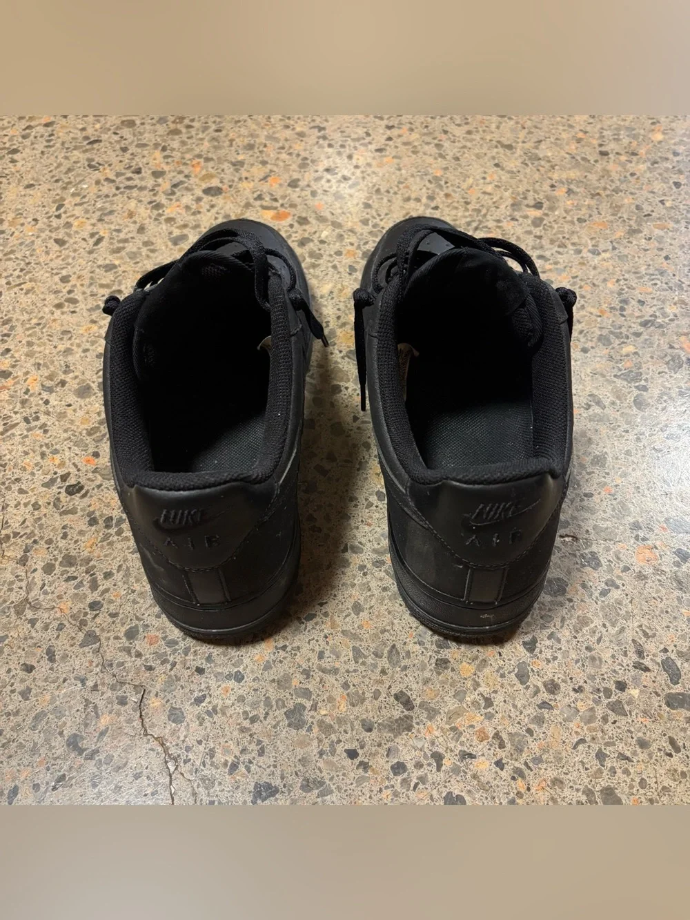 Nike Air Force 1 (TecTuff Abrasion, Oil, Stain, Resistant Finish) (10) Black
